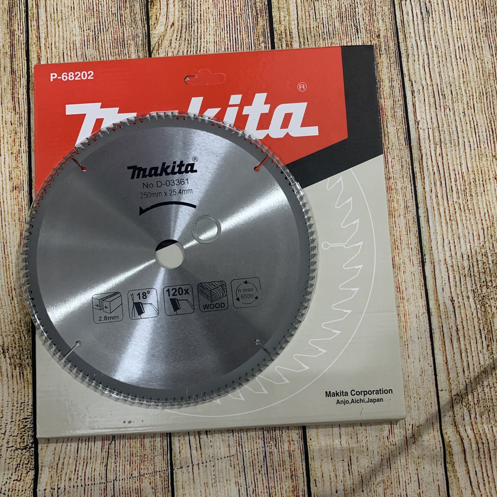 Lưỡi cắt nhôm, cắt gỗ Makita 250mm, 120 răng