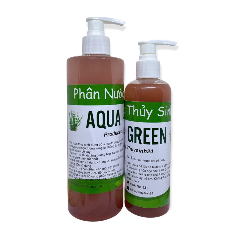 Phân nước thủy sinh AQUA GREEN bổ sung đa vi lượng NPK+ AQUA-GREEN