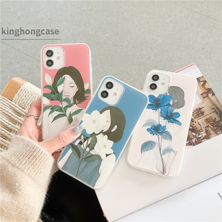 Ốp lưng in hình cô gái dễ thương bảo vệ IPhone 11 6 7 6S 8 Plus 12 mini 12 pro max X Se 2020 6SPlus 7Plus 6Plus 8Plus XS