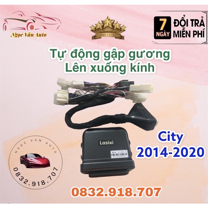 Tự Động Gập Gương Lên Xuống Kính Honda City 2014 - 2020 Hãng Lasixi