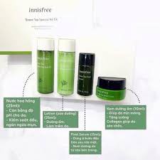 BỘ KEM DƯỠNG ẨM DA TRÀ XANH mini Innisfree Green Tea Special Kit 4 in 1