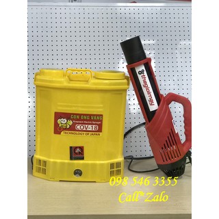 Combo Bình xịt điện phun thuốc cộng kèm đầu phun sương siêu mịnTurbo BA 6 giá rẻ