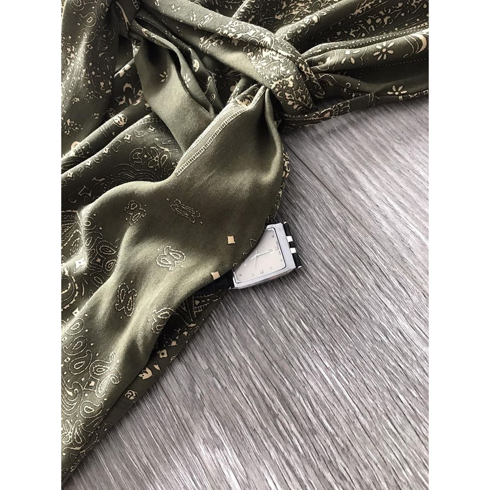 ĐẦM SƠ MI  NỮ XANH RÊU XUẤT XỊN