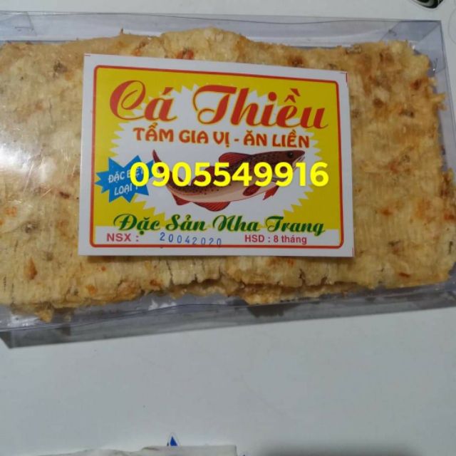 Cá tẩm gia vị ăn liền 500g .