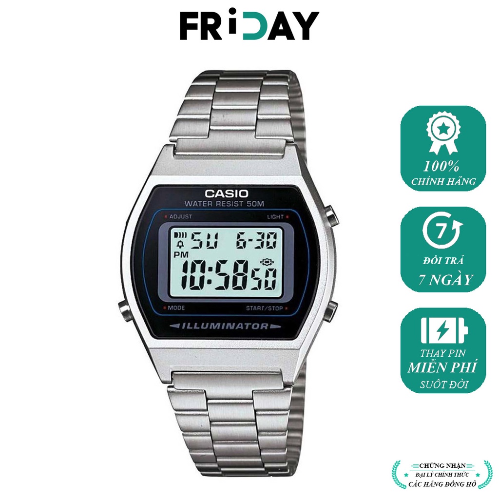 Đồng hồ nam CASIO B640WD-1AVDF đèn led, bấm giờ, giờ kép