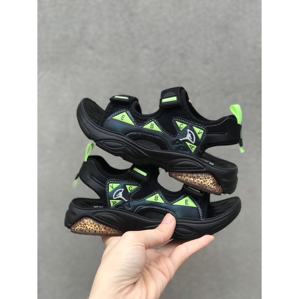 Sandal bé trai khâu đế nội địa bền đẹp - dép quai hậu cho bé có quai dán họa tiết siêu đẹp kiểu năng động(sz26-sz31)