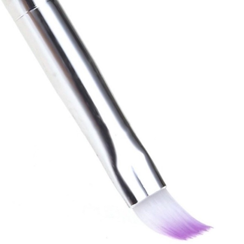 1 Cọ Vẽ Móng Tay Gel UV Đầu Dẹt Màu Trắng