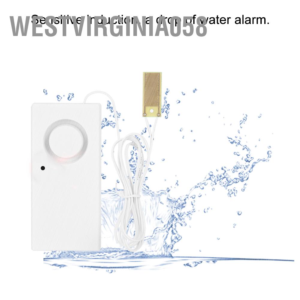 Westvirginia058 120dB An ninh Cảm biến báo động rò rỉ nước tràn ngập Hệ thống mực