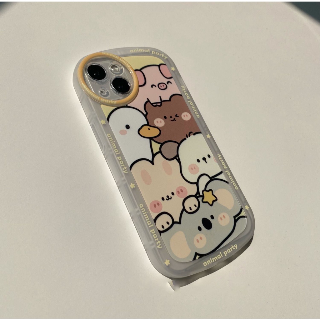 Ốp lưng iphone chống sốc Animal Party 14/14promax/13promax/13pro/13/12promax/12pro/12/11promax/11/7plus/8plus - Ina Case