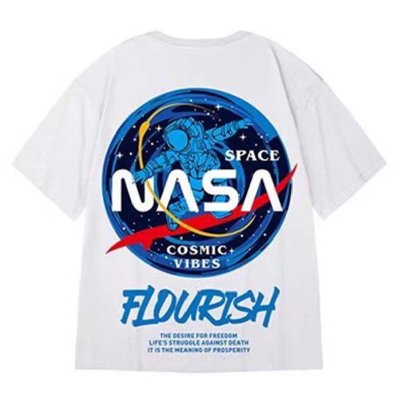 Áo Thun Dáng Rộng In Chữ Phong Cách Hip Hop Đường Phố Thời Trang Mùa Hè Cho Nam Và Nữ [M-8XL]