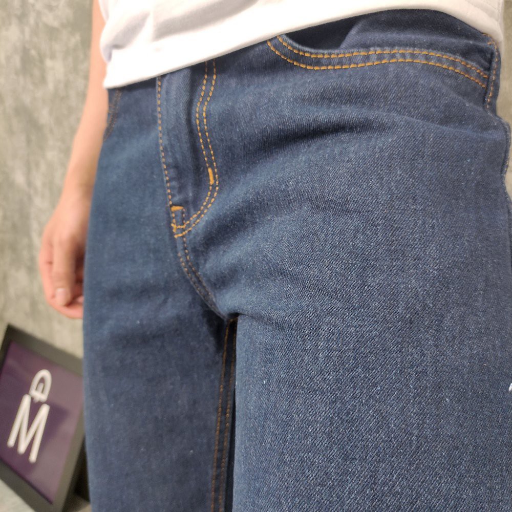 Quần short jean nam MĐ Q393 xanh đen loại tốt