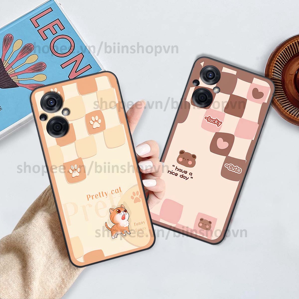 Ốp Oppo RENO 8Z 5G caro trái tim nhiều màu sắc, đầy cá tính, khẳng định phong cách