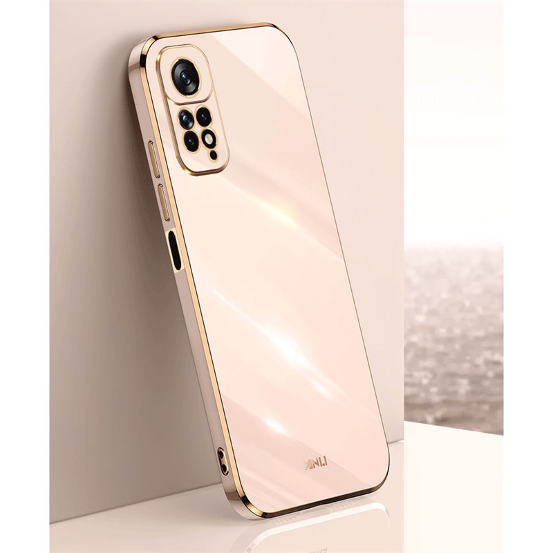 Ốp Điện Thoại Dẻo Vuông Mạ Màu Trơn Thời Trang Chống Sốc Cho Xiaomi Redmi Note 11 11S Pro Plus 11Pro 11Pro + 4G 5G