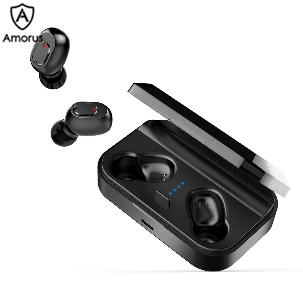 Tai nghe nhét tai Bluetooth không dây Amorus D2 TWS phong cách thể thao chất lượng cao