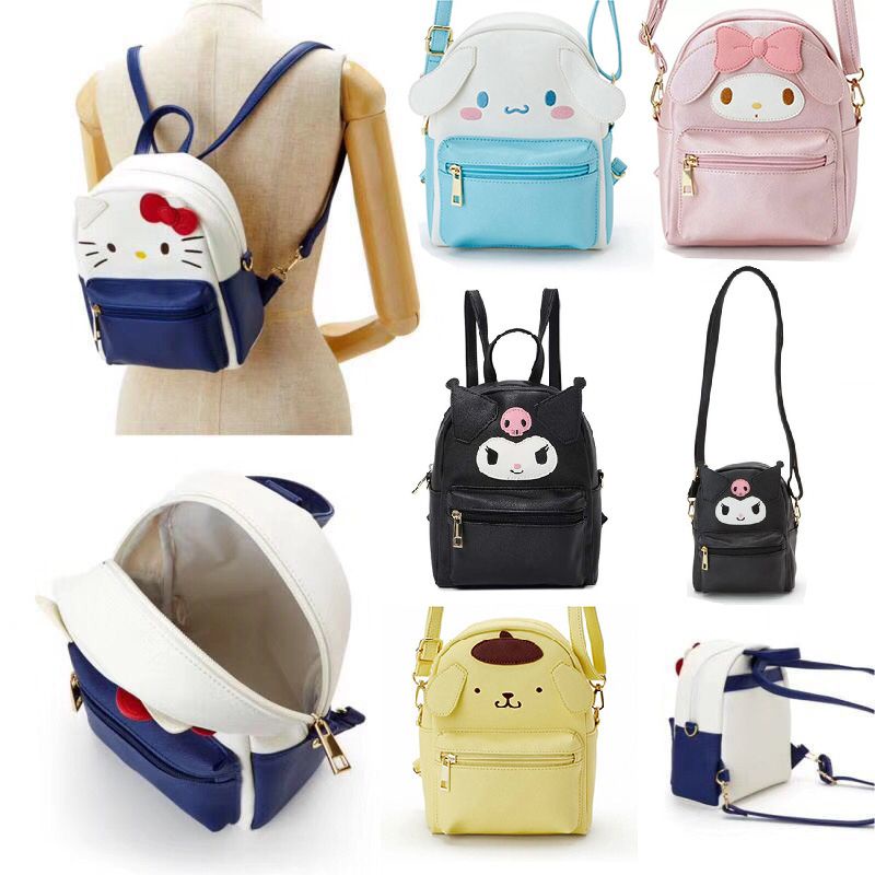 Ba lô lông nhung Kawaii kiromi Sanrio Cinnamoroll My Melody đơn giản dễ thương tặng cho trẻ em