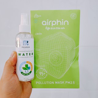 Combo Khẩu Trang Airphin + Nước Rửa Tay Khô MC Pharma 120ml
