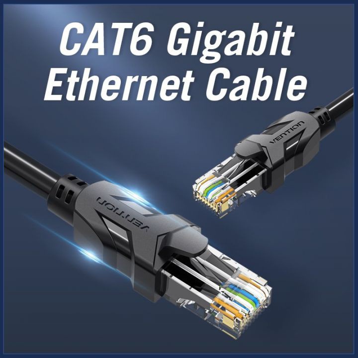 Dây cáp mạng CAT6 1,5m/2m/3m/5m/10m Gigabit tốc độ cao CHÍNH HÃNG Vention IBBB