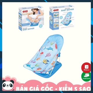 FREE SHIP !!! Ghế nằm tắm có tựa đầu trẻ em iBaby màu xanh biển
