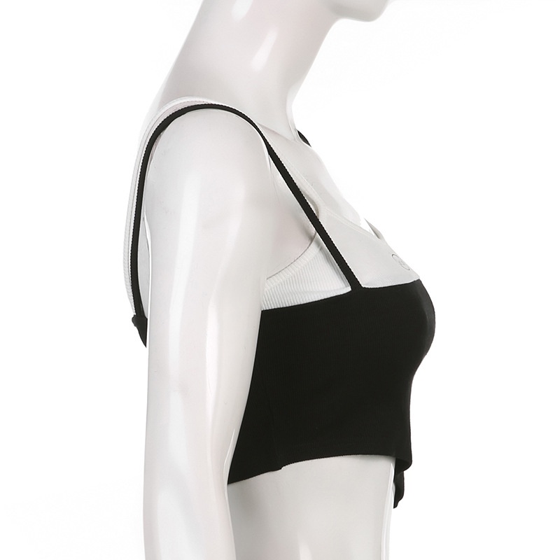 Áo Hai Dây In Chữ Thời Trang Cho Nữ