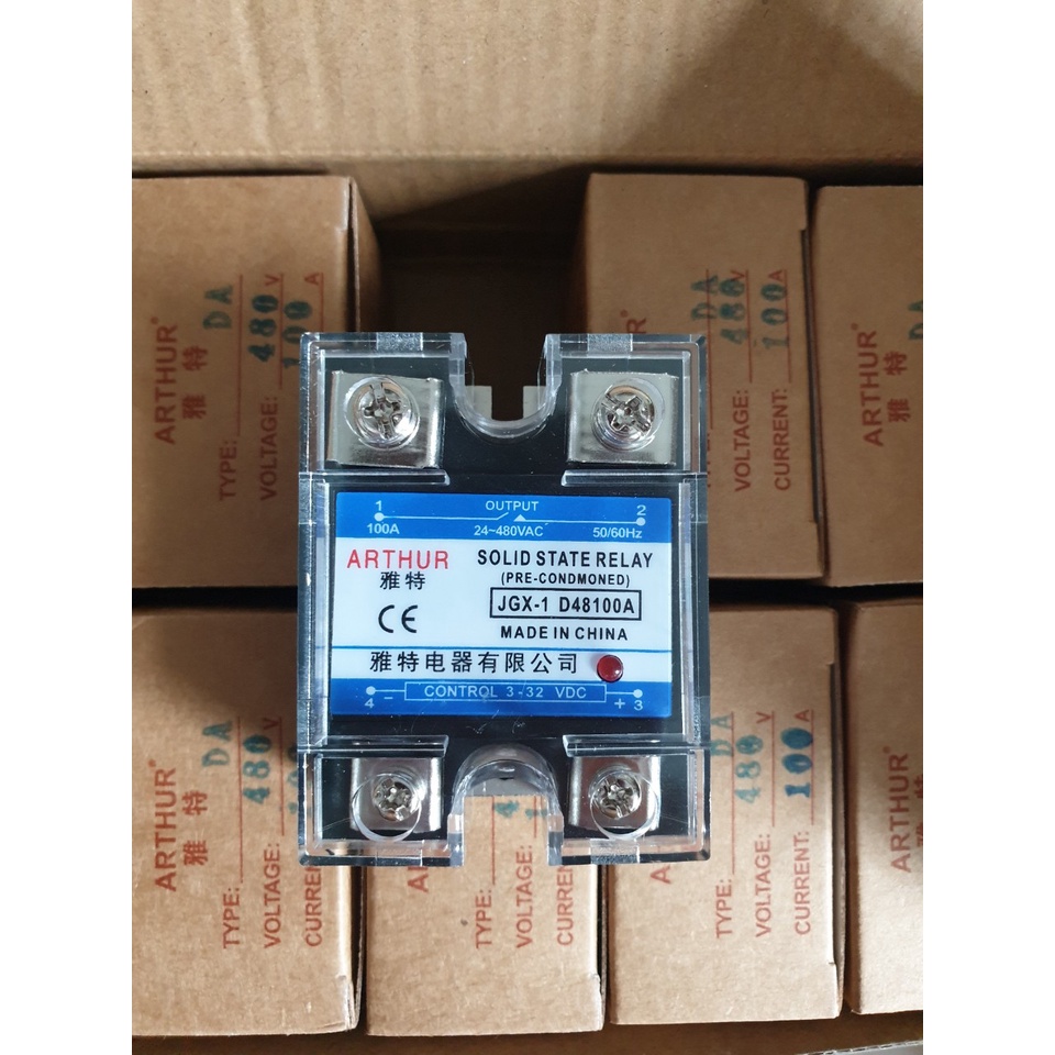 Rơ le bán dẫn Athur 100DA, 100VA, 100AA, 40VA, 40DA, 50VA, 60Va, 80VA, 40AA, đế tản nhiệt nhỏ, đế tản nhiệt to