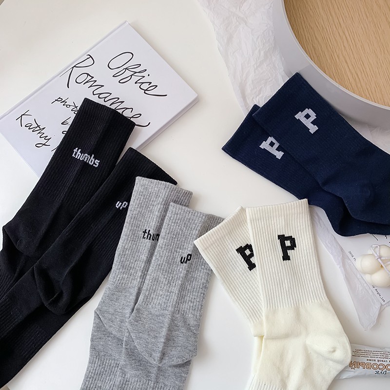 Vớ cotton Cổ Cao Phong Cách Hàn Quốc Hàng Mới Chất Lượng Cao Thời Trang Mùa Xuân Cho Nam Và Nữ