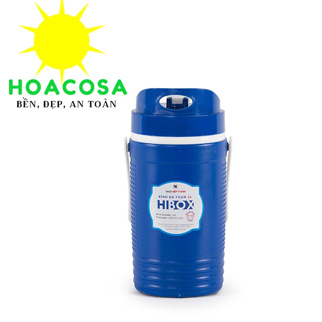 Bình Đá Có Quai Xách 2 Lít (2L) Hibox ( Nhựa Hiệp Thành) - Bền,Đẹp, Giữ Lạnh Lâu- Đồ Gia Dụng Hoacosa