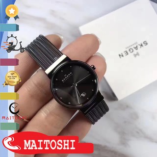 Đồng hồ nữ skagen 355smm1 dây titan lịch ngày mts-store