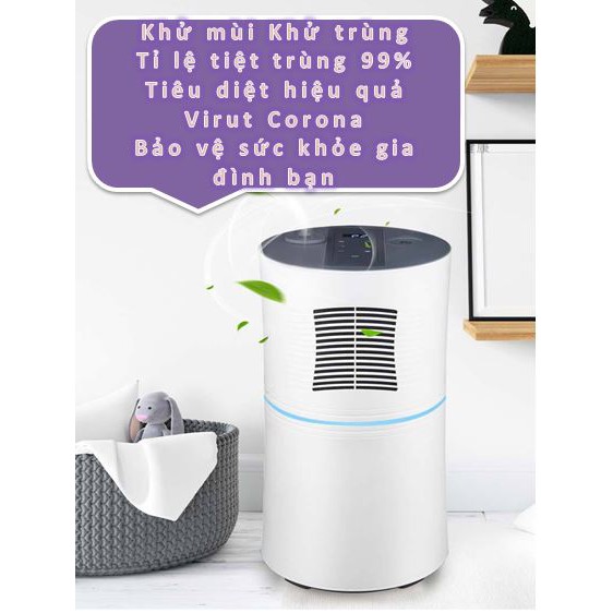 Máy lọc không khí Air Purifier xuất xứ Nhật Bản tạo ẩm A4W25 Chính hãng BH 12 tháng