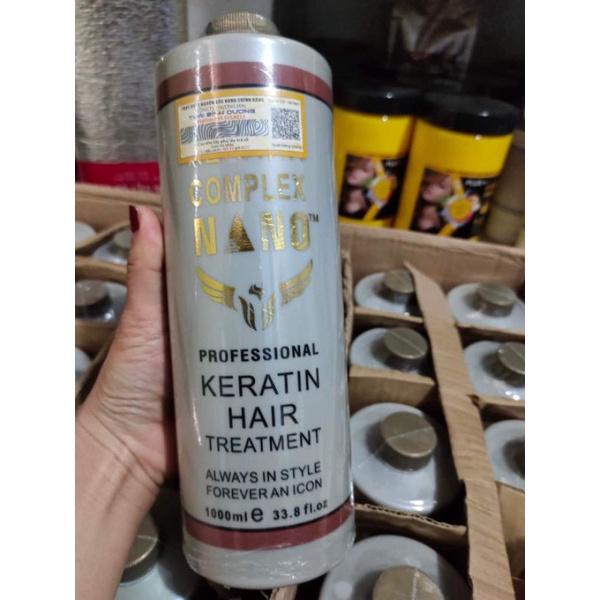keratin nano hàng loại 1 chuẩn đét chai 1000ml. phục hồi tóc cháy hiệu quả