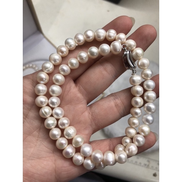 Bộ chuỗi đeo cổ và vòng tay 8ly giá rẻ