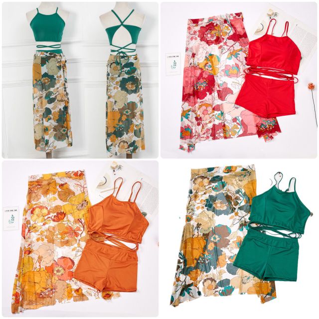 Set bikini 3 chi tiết siêu hack dáng, siêu hot hè 2020