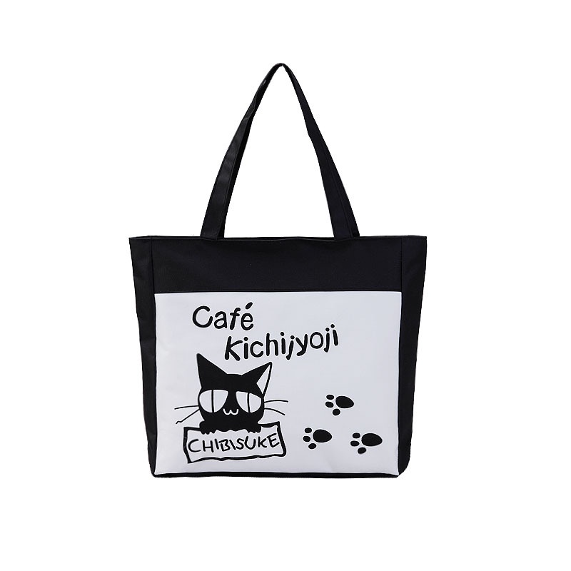 【Sỉ 30++mẫu】Túi tote vải canvas đeo chéo đi học có khóa kéo phong cách HÀN QUỐC