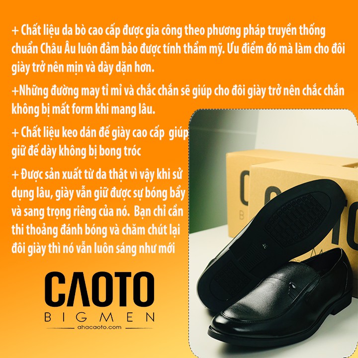 Giày Tây Nam Big Size Giày Lười Nam BigSize Leather Shoes Franco Size 44 45 46 47 48 49 | BigBuy360 - bigbuy360.vn