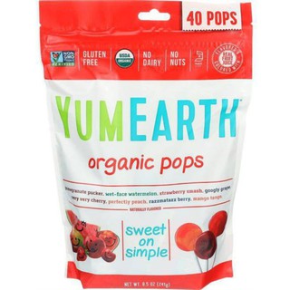 Kẹo mút hữu cơ Yumearth Organic 10 Cây