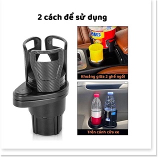 Cốc đựng đồ co giãn đa năng trên xe hơi Carbon Black