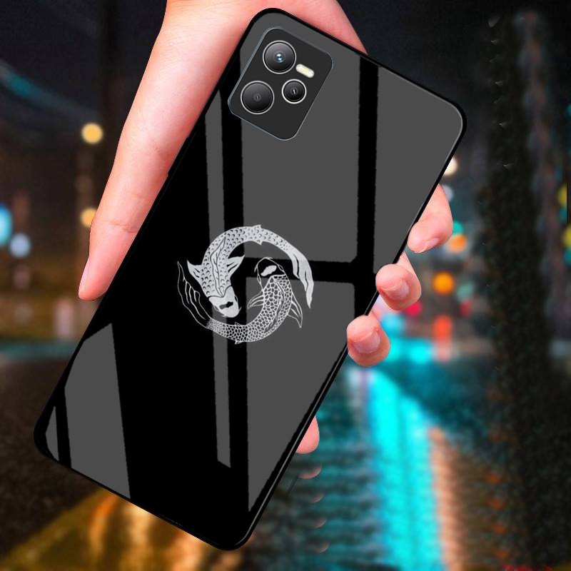 Ốp Lưng REALME C35, Narzo 50A Prime mặt kính cường lực cao cấp thiết kế riêng