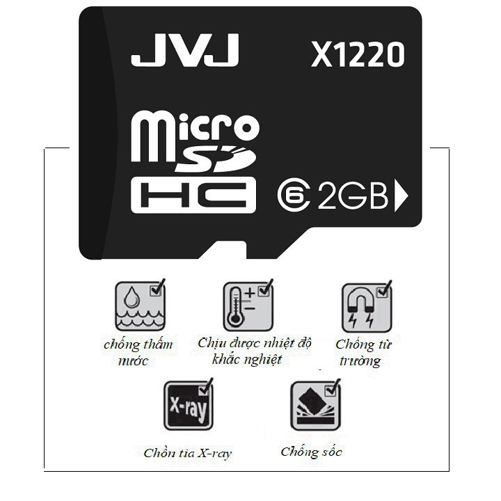QN0088 Thẻ nhớ 2G JVJ C10 tốc độ cao microSDHC 5