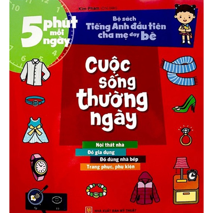 Sách - Combo Tiếng Anh Đầu Tiên Của Bé - 5 Phút Mỗi Ngày (Bộ 8 Cuốn)
