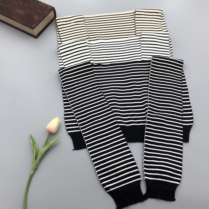 Khăn Choàng Cardigan Sợi Acrylic Dày Mềm Mại Giữ Ấm Mùa Đông In Họa Tiết Kẻ Sọc Dễ Thương Cho Nữ Fr