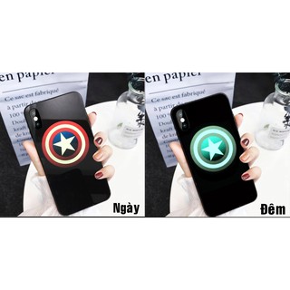 Ốp Lưng Dạ Quang - Khiên Captain ( Evengers ) - Dành cho iphone