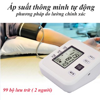 Máy đo huyết áp điện tử bắp tay - Máy đo huyết áp theo dõi sức khỏe cho gia đình - NC42