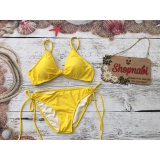 HOTĐồ bơi bikini cạp thấp siêu tôn dángSieu HOT