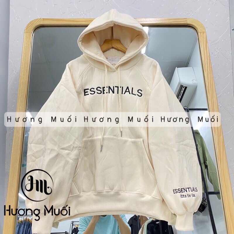 Áo nỉ EST mũ thêu chữ tay