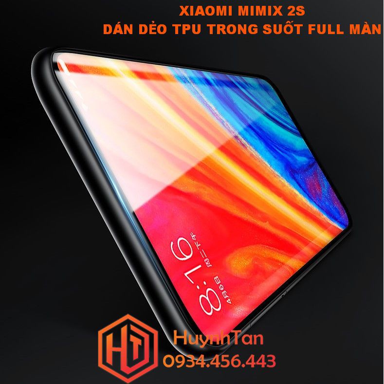 Dán dẻo full màn Xiaomi Mimix 2S _ Dán dẻo tpu trong suốt (mặt trước)