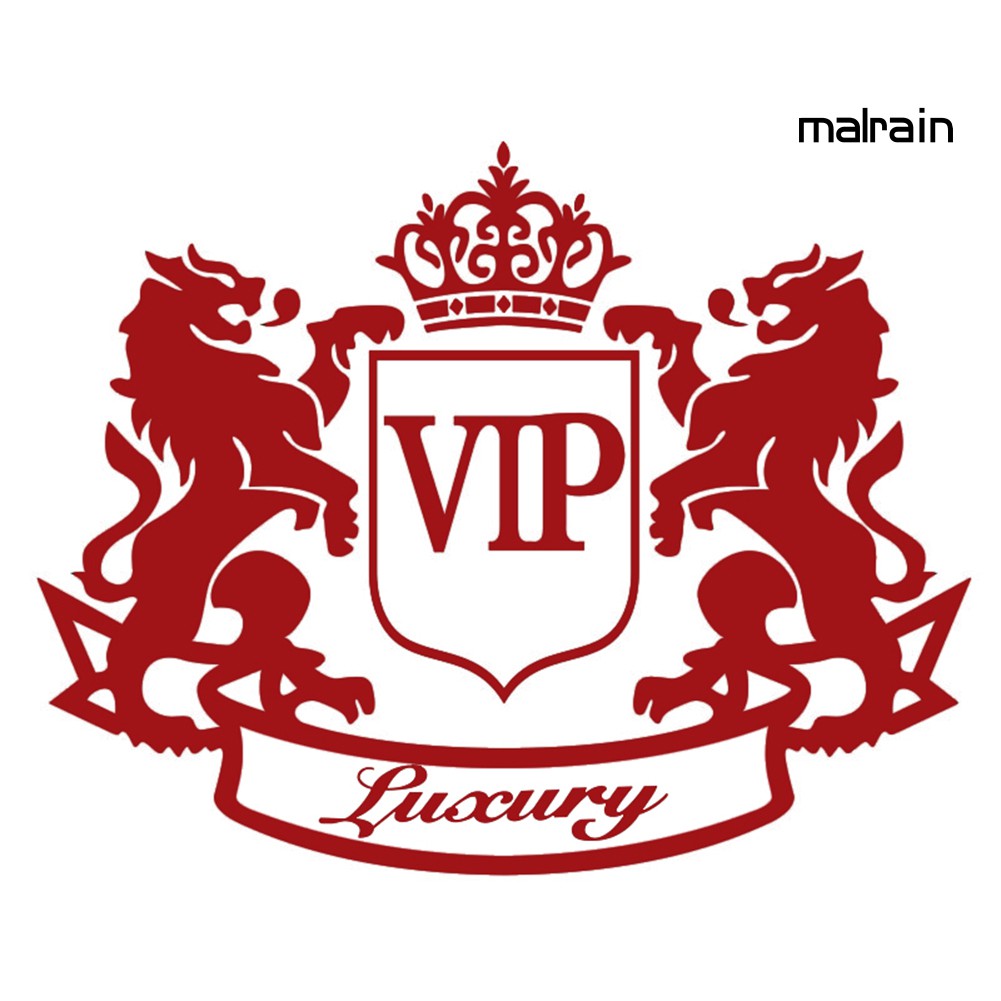 Miếng Dán Trang Trí Xe Ô Tô Hình Sư Tử Vip Độc Đáo