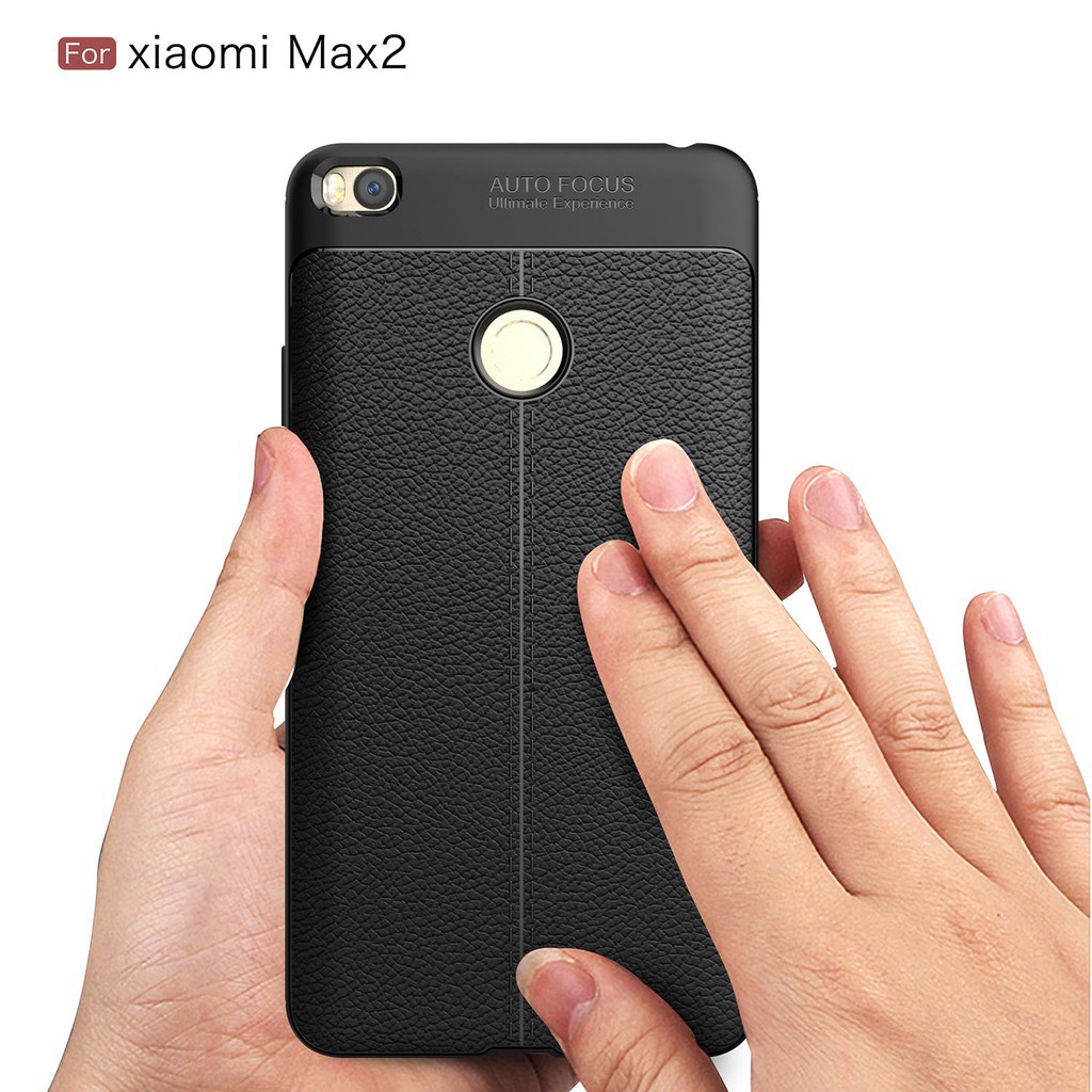 Ốp điện thoại vân trái vải thanh lịch cho Xiaomi Mi Max 2
