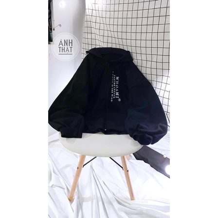 Áo khoác nỉ ngoại nhập in chữ ullzang cá tính (ảnh thật_annstore)