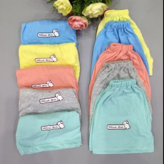 Set 10 quần đùi cotton đẹp cho bé trai bé gái, quần đùi chục cho bé sơ sinh
