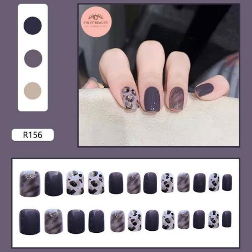 [Phụ Kiện Tặng Kèm 2 Món]Móng Tay Giả Kèm Keo Bộ 24 Móng Pinky Beauty Trang Trí Nail Nghệ Thuật, Họa Tiết Độc Đáo Cho Nữ