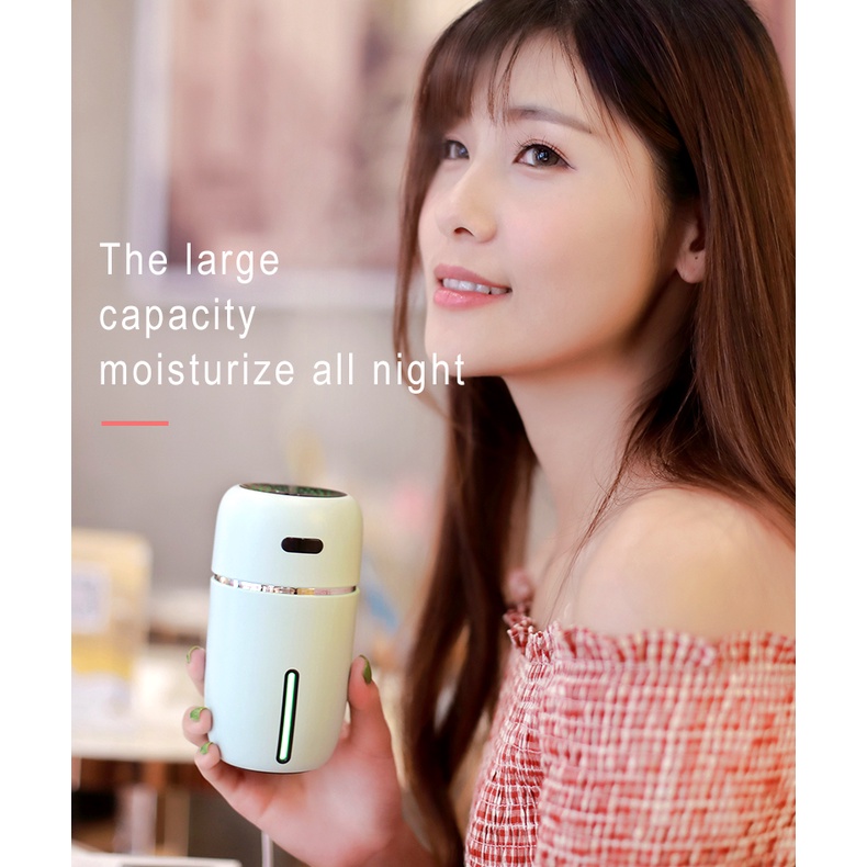 Máy Xông Tinh Dầu Khuếch Tán Tinh Dầu Xe Oto Khử Mùi Diệt Khuẩn 200ml Tặng Tinh Dầu